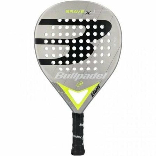 Padel Racket Bullpadel Brave 3.0 2021 Yellow Grey Fibreglass-0